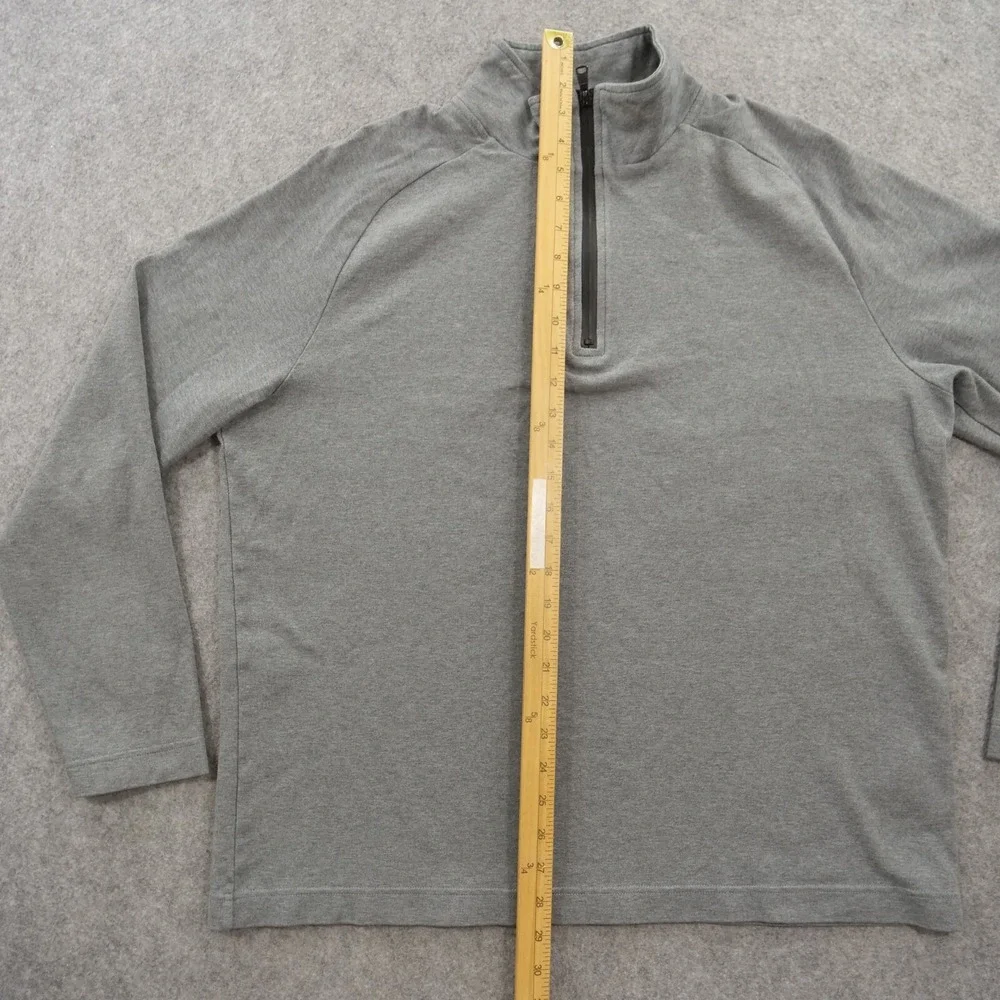 Banana Republic Sweater Mens Extra Large Gray Pullover Knit Crew Mock Neck